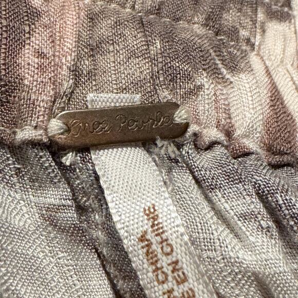 Free People Pants Wide Leg High Rise Harem Cottage Boho Culotte Tropical Small - Picture 4 of 7